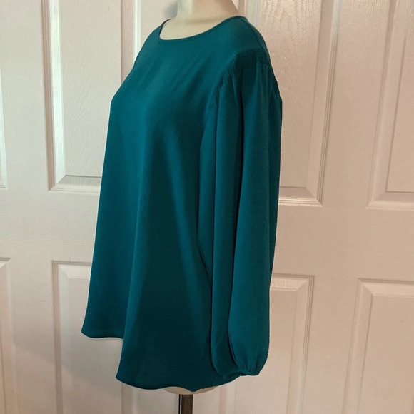Blue Rain Green Blouse XL - Picture 4 of 15